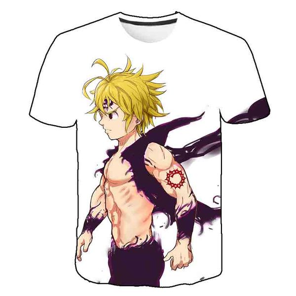 

cool men seven deadly sins japanese anime nanatsu no taizai comfortable camiseta 3d print shirts humor anime horror men clothing