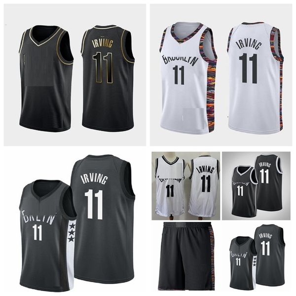 

brooklyn nets kyrie 11 irving basketball jerseys high quality, Black;red