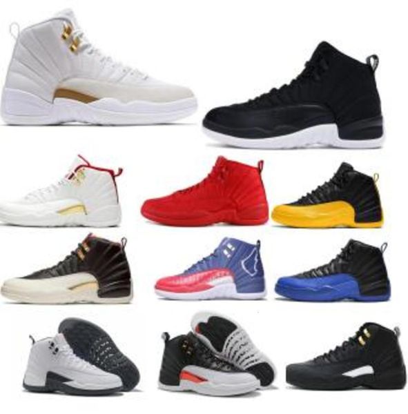 

men 12 12s boots shoes flu game fiba sunrise reverse taxi master chinese new year hyper jade gr nakeskin\rboots\rretros new, Black