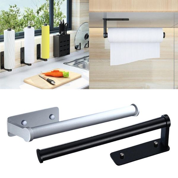 

hooks & rails paper roller holder wall hanging bathroom toilet towel rack storage