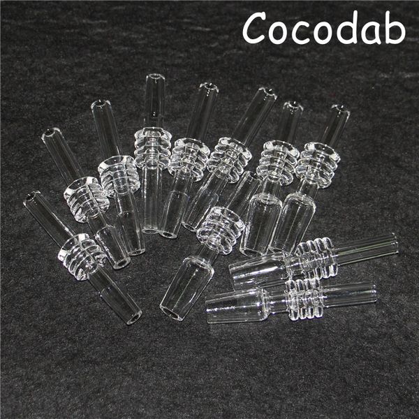 Rauchen Domeless Quartz Nail Straw Tips 10mm 14mm 18mm Male Micro Mini Nectar Kits QuartzBanger Nails Dab Rigs