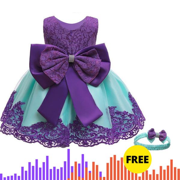 

summer big bow infant baby girl dress lace tutu baptism dresses for girls birthday party wedding baby clothing t200624, Red;yellow