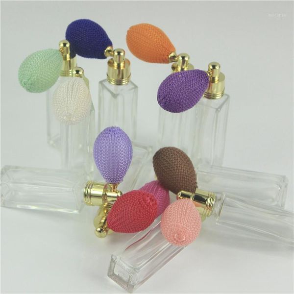 

packing bottles 5pcs/lot 10ml empty airbag atomizer perfume & parfum case with colorful thick glass cosmetic container1