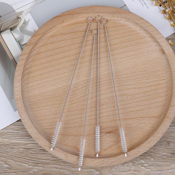 

pcs reusable straw cleaning brushes stainless steel wash drinking pipe straw brush cleaner household kitchen accessories h bbyryh