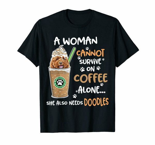 

a woman cannot survive on coffee alone she also needs doodle black t shirt s 3xl short sleeve tee shirt sport hooded sweatshirt hoodie