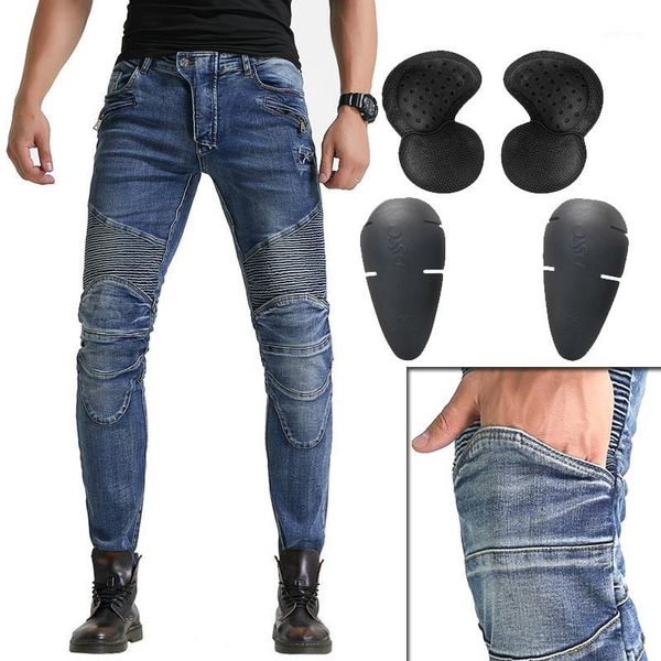 

korea sale slim motorcycle jeans man riding trousers off-road woman motorbike riding hole scratch pants with protection wf-251