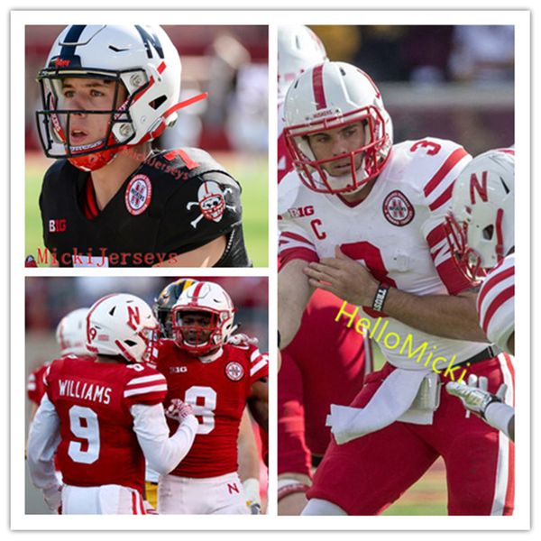 

nebraska cornhuskers adrian martinez turner corcoran wan'dale robinson zavier betts noa pola-gates bryce benhart ty robinson football j, Black