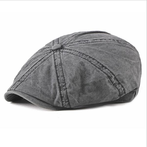 

wzcx spring autumn cotton beret outdoor fashion new casual solid color personality peaked cap men cap, Blue;gray