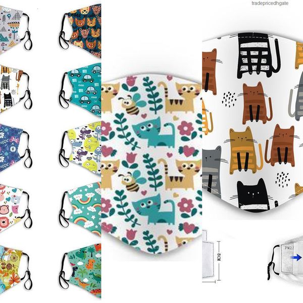 

dust face pm2.5 anti-fog kids haze masks cartoon protection washable hanging ear type baby ubwk s1tz