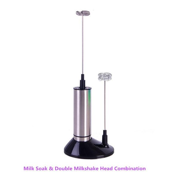 

Stainless Steel Electric Milk Frother Mini Coffee Stirrer Milk Frother Whisker