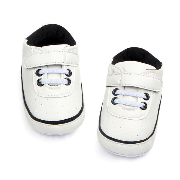 

infant baby toddler girls boys newborn pu leather sports sneakers classic white running boots prewalkers new arrival
