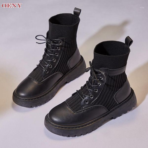 

boots ins british 2021 autumn women shoes students all-match thick-soled children's casual1, Black