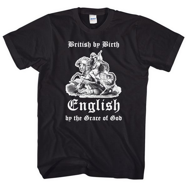 

st georges day british by birth english by the grace of god men kid l264 100% cotton wholesale tee hoodie designers t shirts sweatshirt