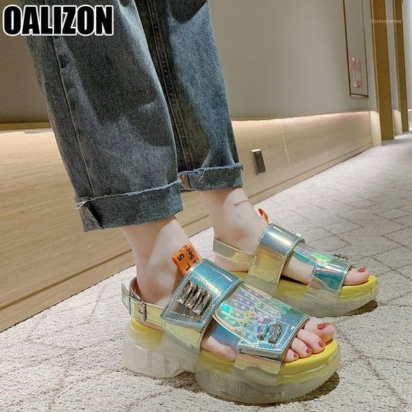 

sandals summer women fashion peep toe casual thick sole slingback buckle wakling students height increasing shoes r1501, Black