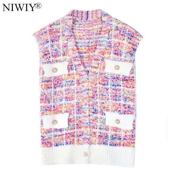 

new autumn plaid knitted vest zomerjurk dames cashmere casual plus size sleeveless sweater vest women jacket n9784 201031, Black;white