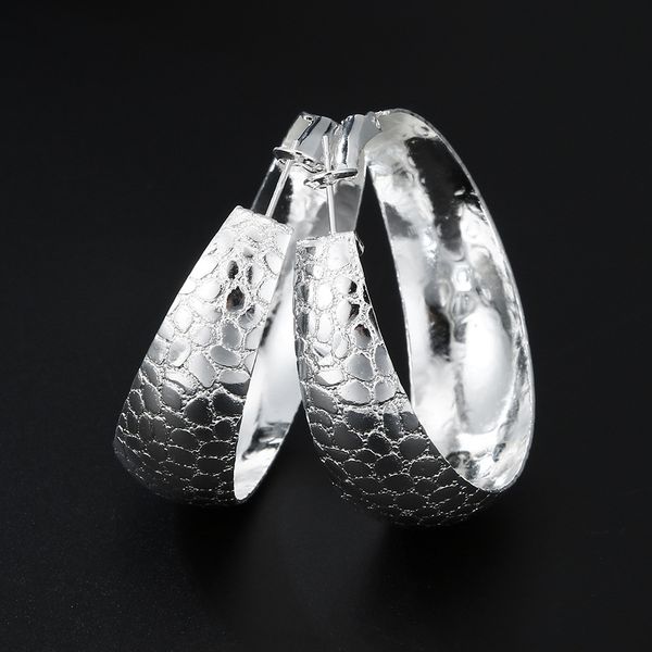 

women's ear ring charm ear hoop & huggie jewelry gift 925 silver plating circle snake pattern earrings, Golden;silver