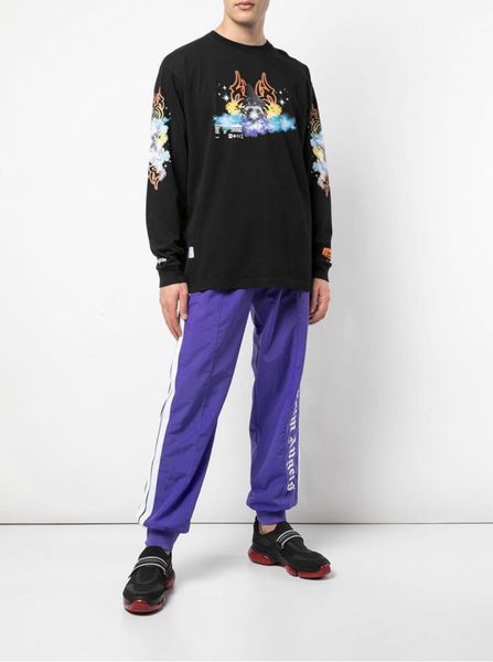 

new hero 19ss preston white wizard long sleeve t-shirt, Black