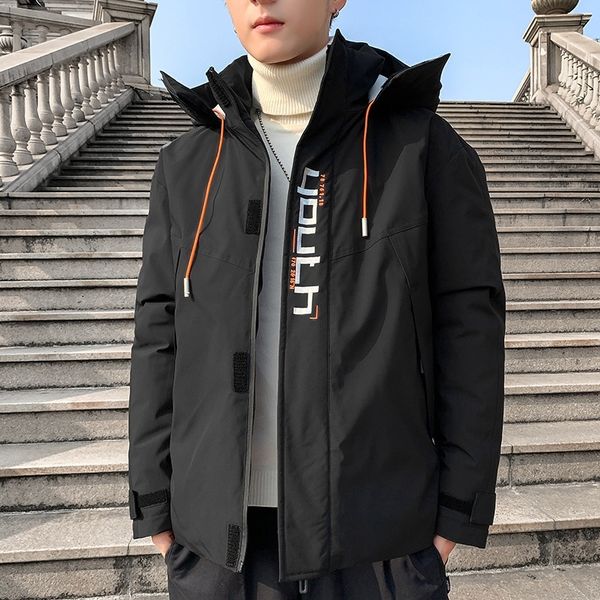 

p5mw down coat men winter zipper padded ultralight jackets women solid windproof hooded overcoat long sleeve puffer outerwear yl515, Black;brown