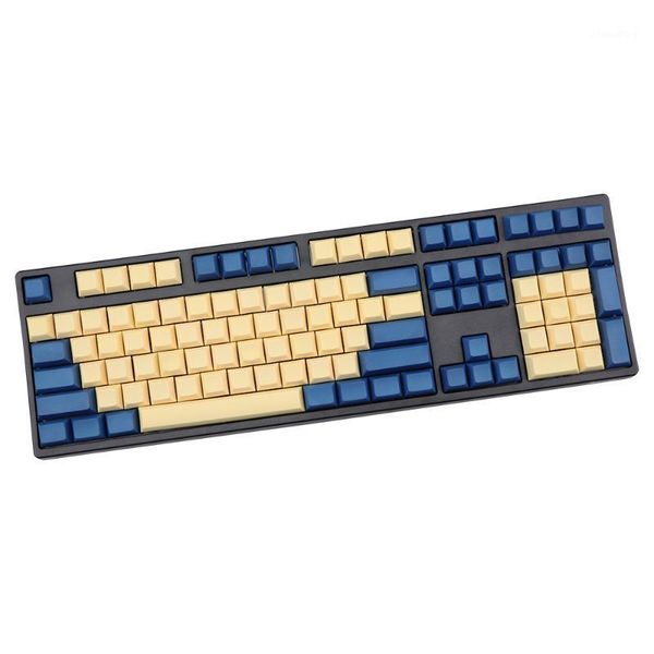 

dsa profiles blank keycap 108 keys blue yellow keycaps iso key1