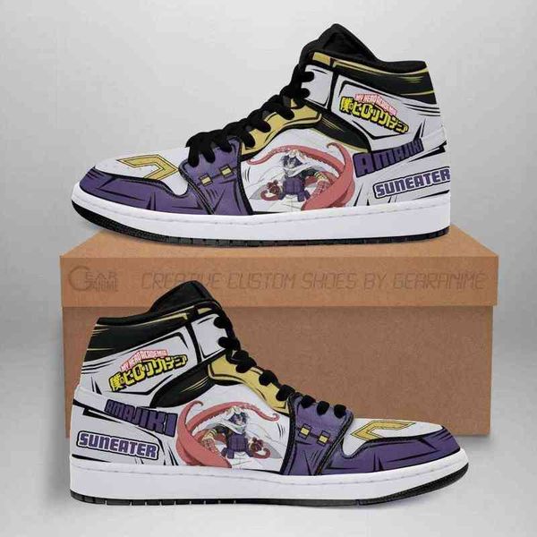 

tamaki suneater sneakers custom my hero academia anime sho, Black