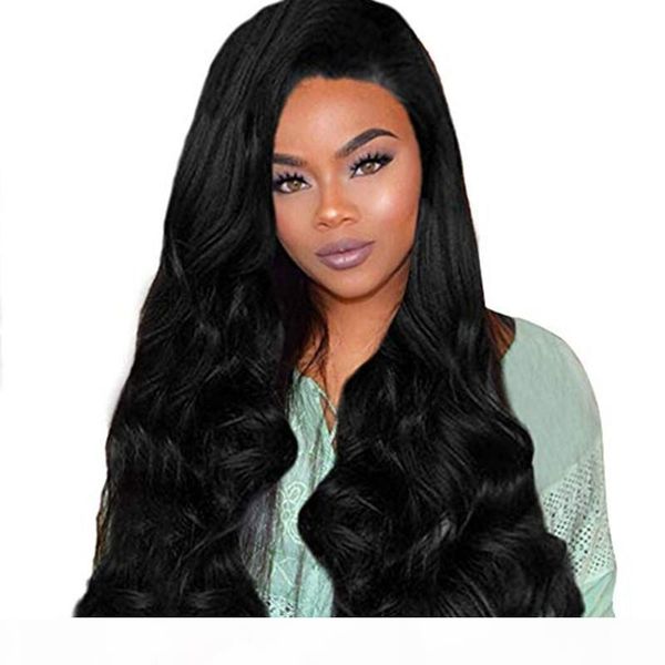 

glueless body wave lace front human hair wigs for black women pre plucked lace front wig with baby hair wigs, Black;brown