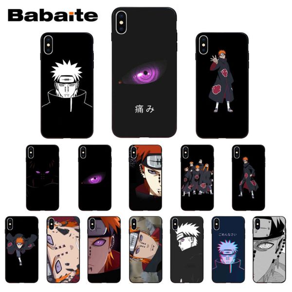 

babette naruto pain black tpu soft rubber case for vip 8 7 6 6s plus x