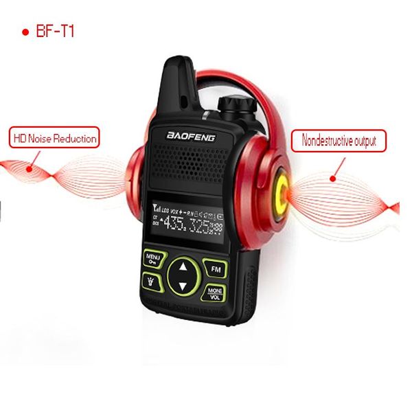 

baofeng professional radio bf-t1 dual band walkie talkie hd noise reduction bf-t1 handheld microphone