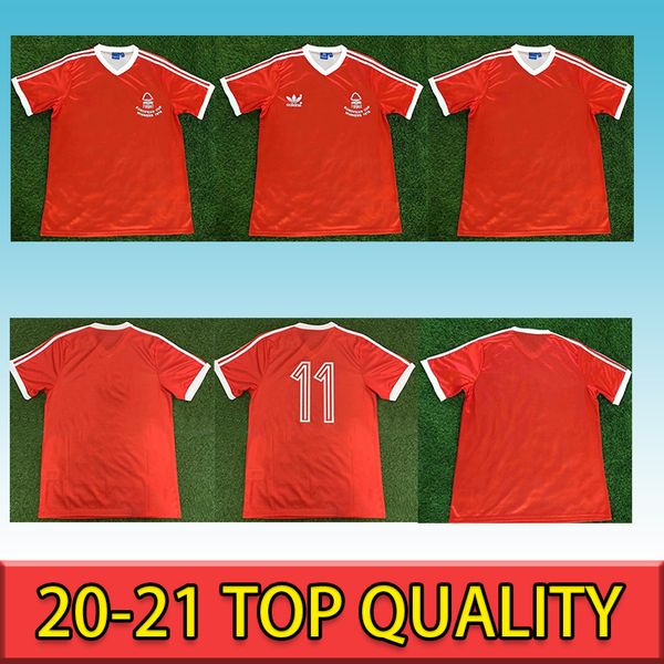 

new european cup winners 79 80 nottingham forest retro football shirts mcgovern star robertson soccer jerseys, Black;yellow