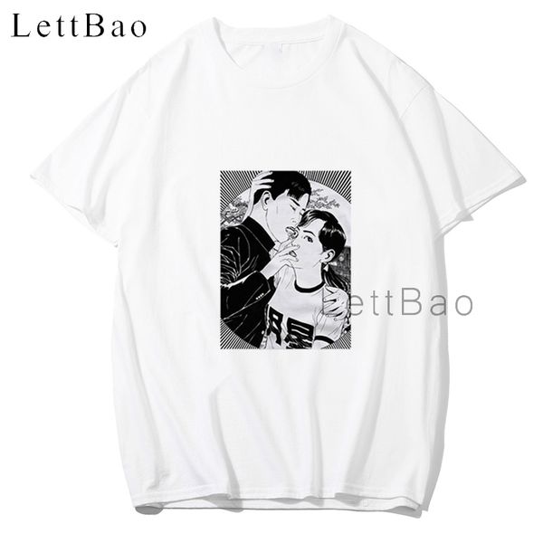 

suehiro maruo eyeball lick horror anime ga junji ito uzumaki japanese aesthetic white camisetas hombre hooded sweatshirt hoodie men t shirt