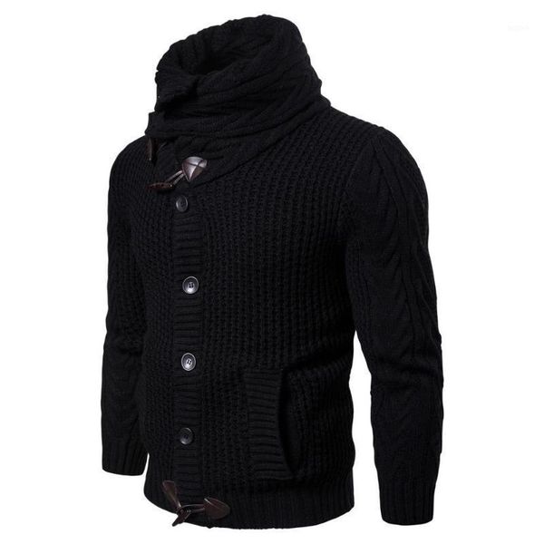 

men sweaters 2019 autumn winter fashion casual slim fit cotton knitted mens sweaters1, White;black