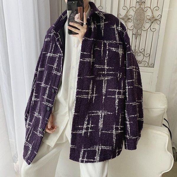 

winter men's leisure snow jacket loose cashmere wool trench coat tide male cotton-padded clothes 3 color parkas plus size m-2xl1, Black