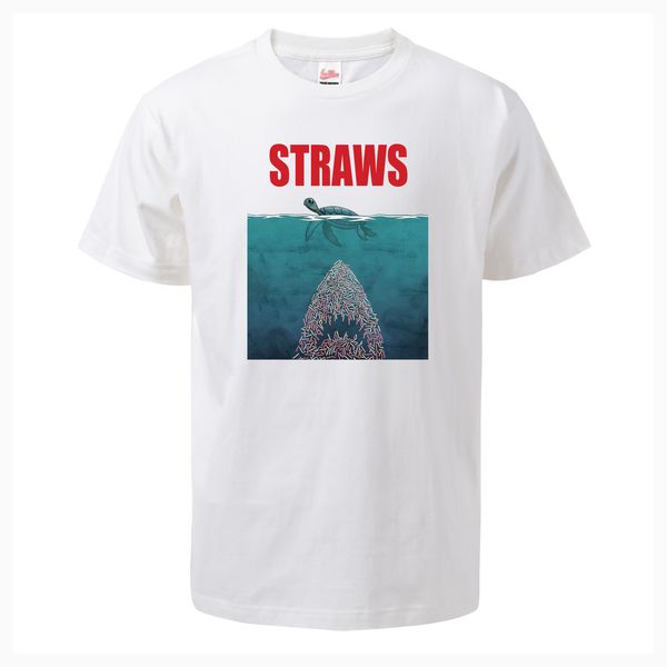 

sport straws shark environmental protection men t shirts 2019 summer fashion hip hop cotton t-shirt casual fitness mens short sleeve
