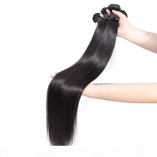 

dilys long straight water wave kinky curly yaki human hair bundles brazilian human hair wefts remy hair 30-38 inch, Black