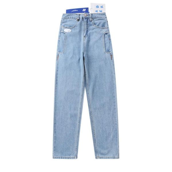 

grege men's jeans 20ss adererror straight oversize hip-hop street ader men women couple, Blue