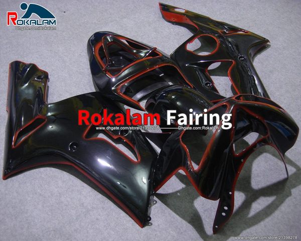 

aftermarket road bike fairing for kawasaki ninja zx6r zx-6r 03 04 2003 2004 zx 6r motorcycle fairings body kit (injection molding)