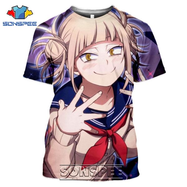 

himiko toga senpai japanese anime girl 3d print shirts harajuku funny humor men clothing