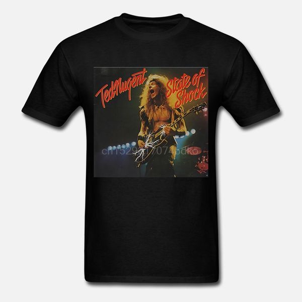 

new ted nugent state of shock music legend men black size s to 3xl men hoodie designers t shirts sweatshirt