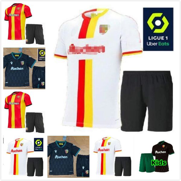

kids 20 21 rc lens gradit fortes cahuzac perez soccer jerseys 2020 2021 maillot de foot camisa de futebol men's boy football shirts, Black;yellow