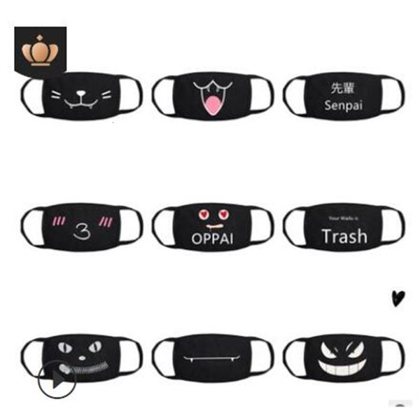 

pop anime winter warm mouth fabric dust mask cat cartoon face dustproof cotton anti reusable double mouth mask