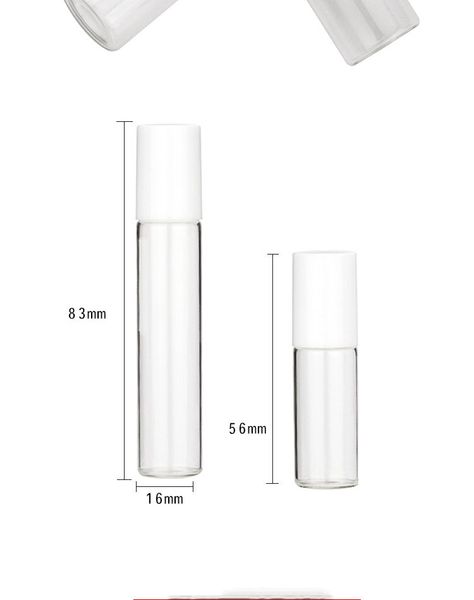 

5ml 10ml essential oil bottle transparent glass bottle roll on bottle wholesale