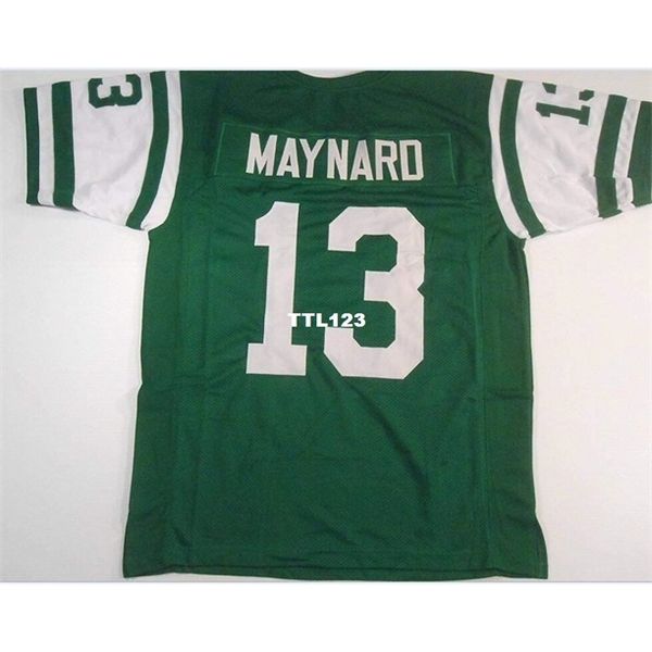 

121 don maynard #13 sewn stitched retro jersey full embroidery jersey size s-4xl or custom any name or number jersey, Black