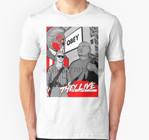 

мужчины тенниску джон карпентер они живут unisex t shirt печатные t-shirt футболки топ спорт толстовка с капюшоном балахон