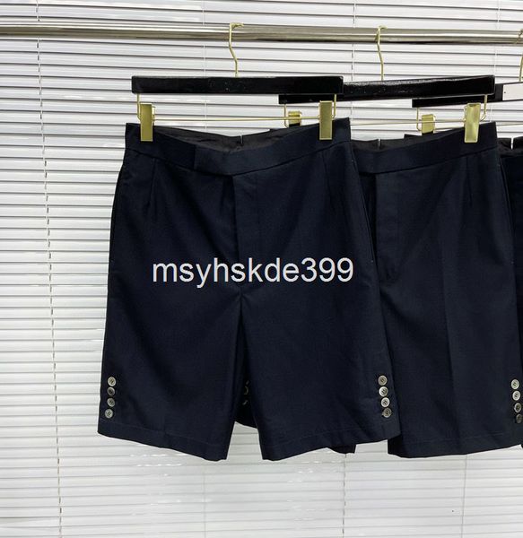 

men's shorts ss spring and autumn pocket straight tube british style five point trousers business high-end shorts, White;black