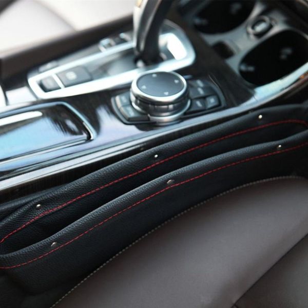 

pu leather car pocket organizer seat console gap filler side pocket and catch caddy organizer interior car storage