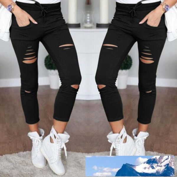 

fitness new hole women leggings fashion slim leisure sporting feet sweat pants black gray navy blue hollow trousers, Black;white