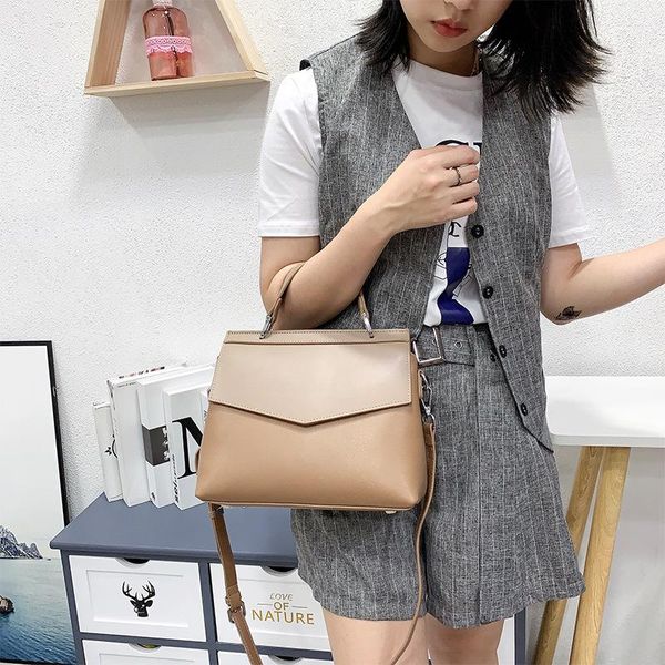 

new 2020 women casual tote handbag 100% genuine leather fashion lady shoulder crossbody bag office bags black red