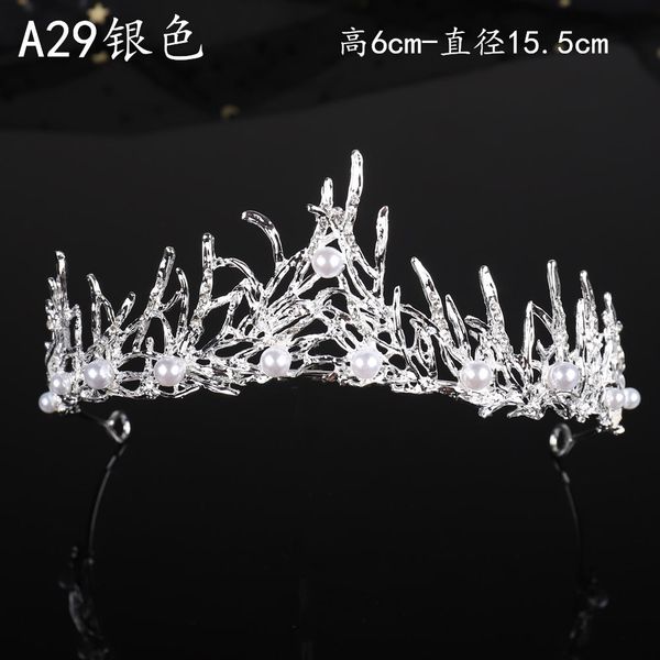 

shair bridal 18 headdress dress wedding accessories year old princess crown s, Silver