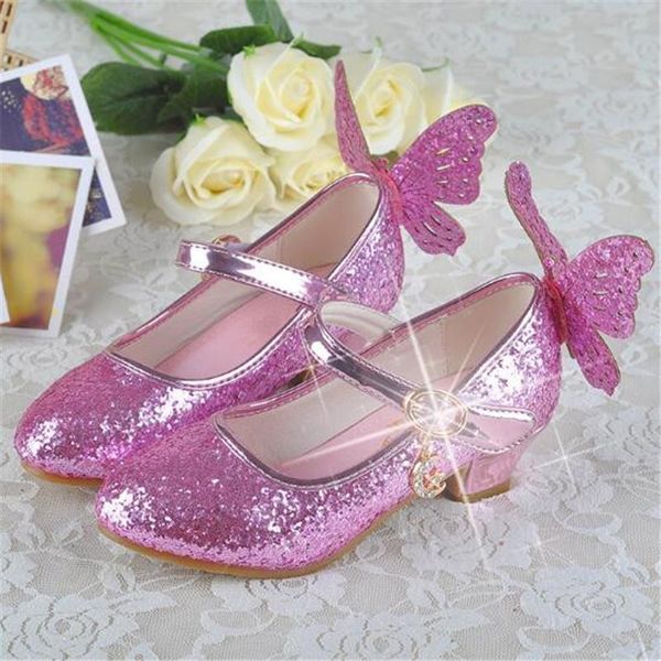 

новая коллекция весна осень дети девушки кожа обувь детская принцесса моды блеск высоких каблуках обувь student dance party детские 04 jllqa, Black