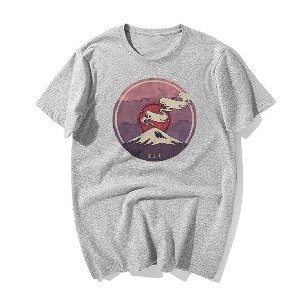 

mount fuji japan funny comfortable print harajuku interesting streetwear funny hooded sweatshirt hoodie men t shirt