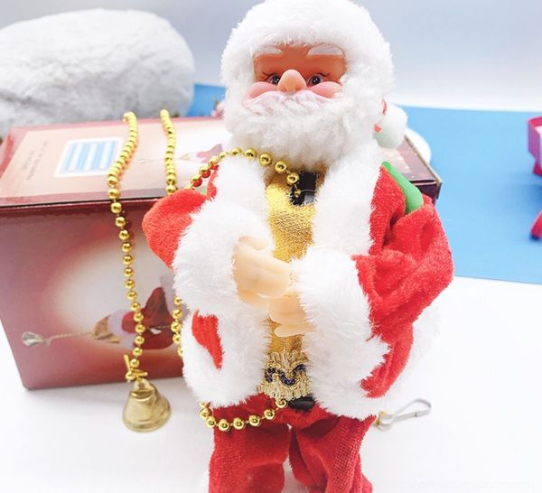 

zc1d6 electric christmas pendant beads pendant jewelry beads plush santa claus climbing doll climbing electric christmas l5n5s decorations